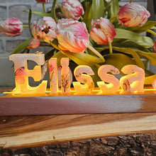 Load image into Gallery viewer, Customised Resin Name Lamps - Illuminate Your Space with Personality