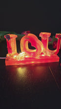 Load and play video in Gallery viewer, Customised Resin Name Lamps - Illuminate Your Space with Personality