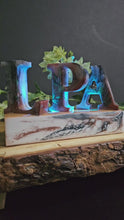 Load and play video in Gallery viewer, Customised Resin Name Lamps - Illuminate Your Space with Personality