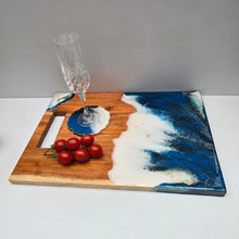 Load and play video in Gallery viewer, Resin and Wood Tray – Coastal Calm