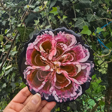 Load image into Gallery viewer, Pink Bloom Resin Coaster – Handmade Floral Art (Single Piece)