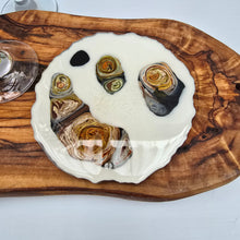 Load image into Gallery viewer, Earth Swirl Resin Coaster – Handmade Abstract Art Piece (Single Piece)