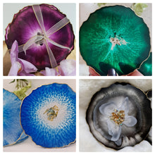 Load image into Gallery viewer, Bespoke Resin Coasters - Customised With Vinyl Decal Names & Unique Designs