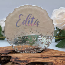 Load image into Gallery viewer, Bespoke Resin Coasters - Customised With Vinyl Decal Names & Unique Designs