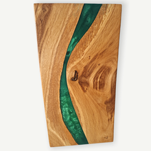 Load image into Gallery viewer, Forest Vein Handcrafted Oakwood Board with Vibrant Green Resin