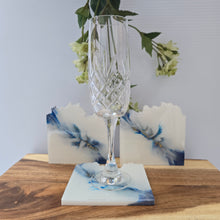 Load image into Gallery viewer, Blue Haven: Distinctive Coasters with Gold Veins
