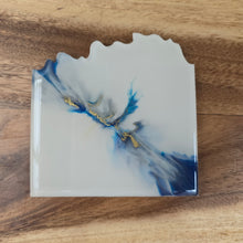 Load image into Gallery viewer, Blue Haven: Distinctive Coasters with Gold Veins

