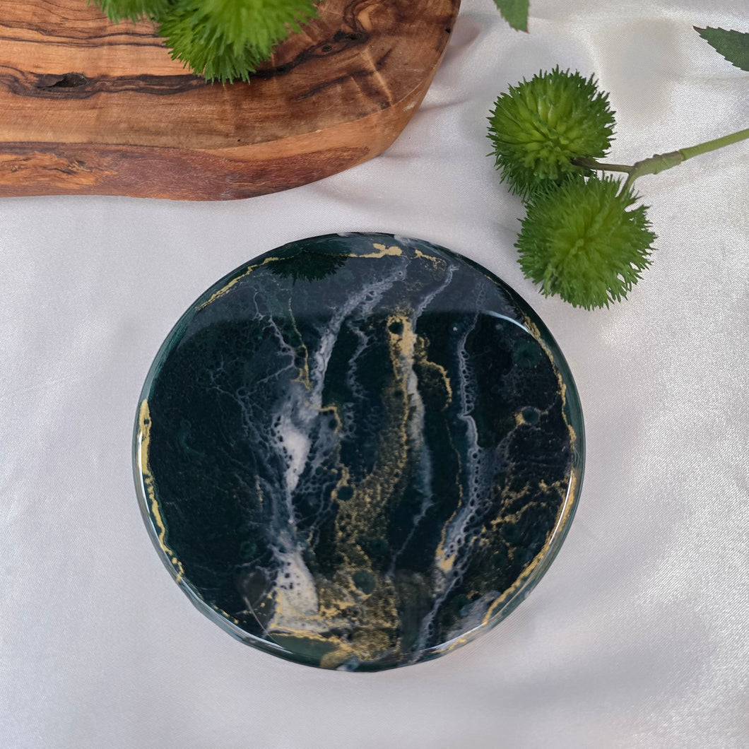 Mystic Forest Handcrafted Resin Coaster (Single)