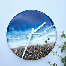 Load image into Gallery viewer, Coastal Serenity: Nautical Resin Wall Clock
