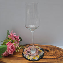 Load image into Gallery viewer, Handmade Floral Resin Coaster – Pink Bloom (Single Piece)
