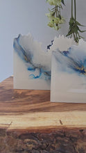 Load and play video in Gallery viewer, Blue Haven: Distinctive Coasters with Gold Veins
