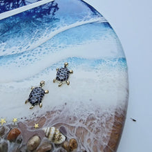 Load and play video in Gallery viewer, Coastal Serenity: Nautical Resin Wall Clock
