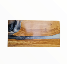Load image into Gallery viewer, Sleek Oakwood &amp; Epoxy River Charcuterie Board - Handcrafted Elegance
