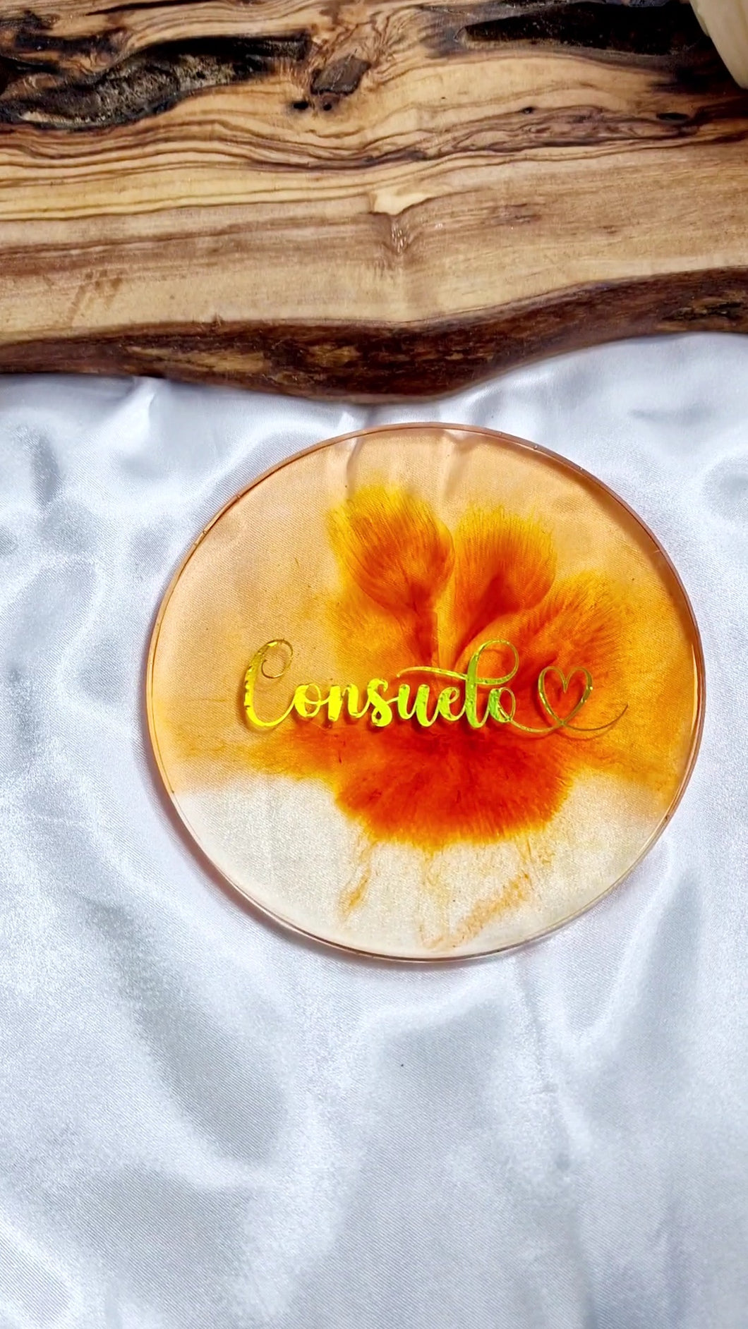 Bespoke Resin Coasters - Customised With Vinyl Decal Names & Unique Designs